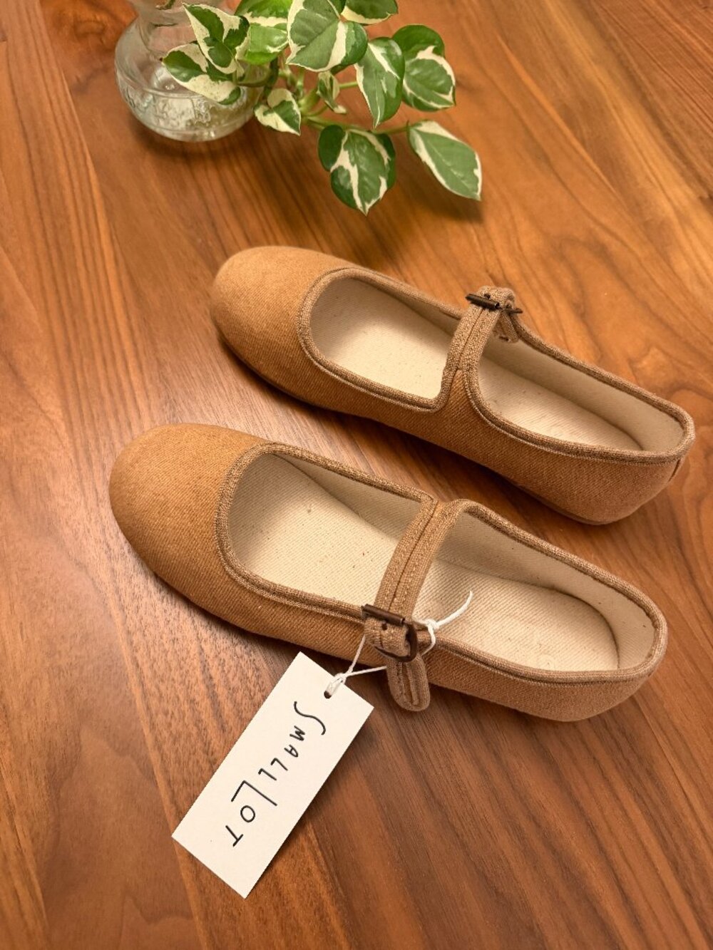 Small Lot - Handmade Classic Mary Jane in Cafe - Size 6 BNWT